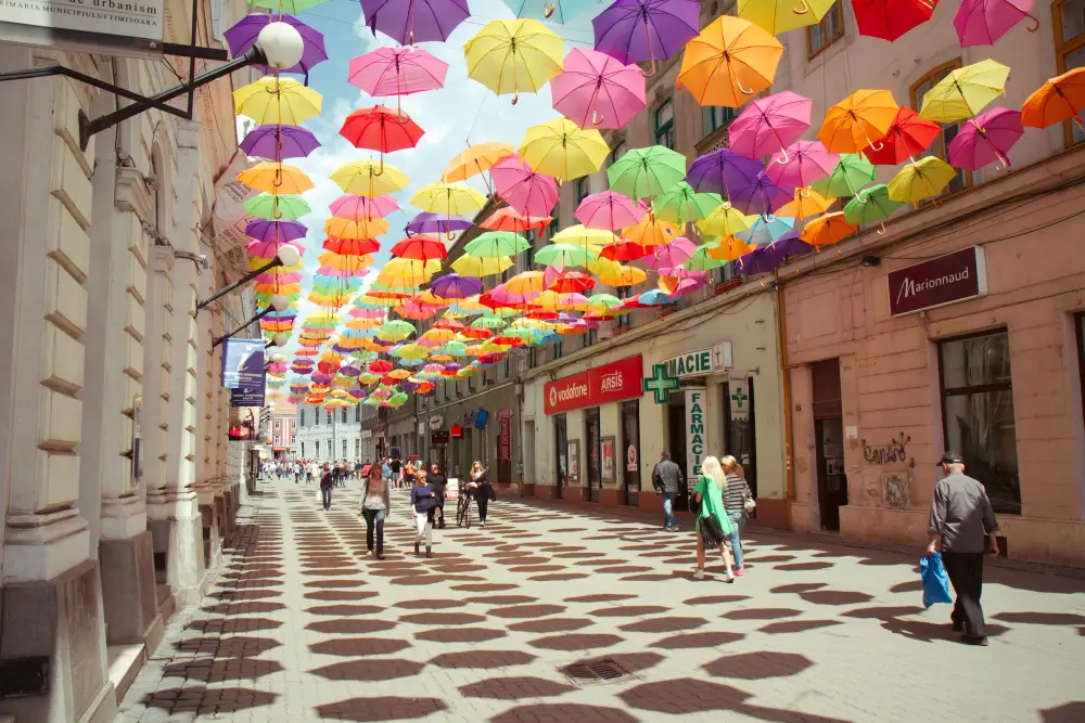 Strada Pietonala Alba Iulia (Strada Umbrelelor)